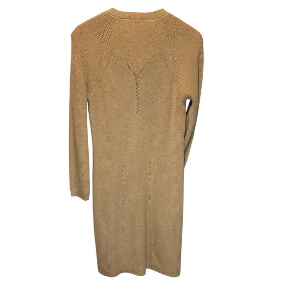 CAbi Abbey Road Tan Long Length Cardigan Sweater Style #3359 - size XS - Picture 3 of 5